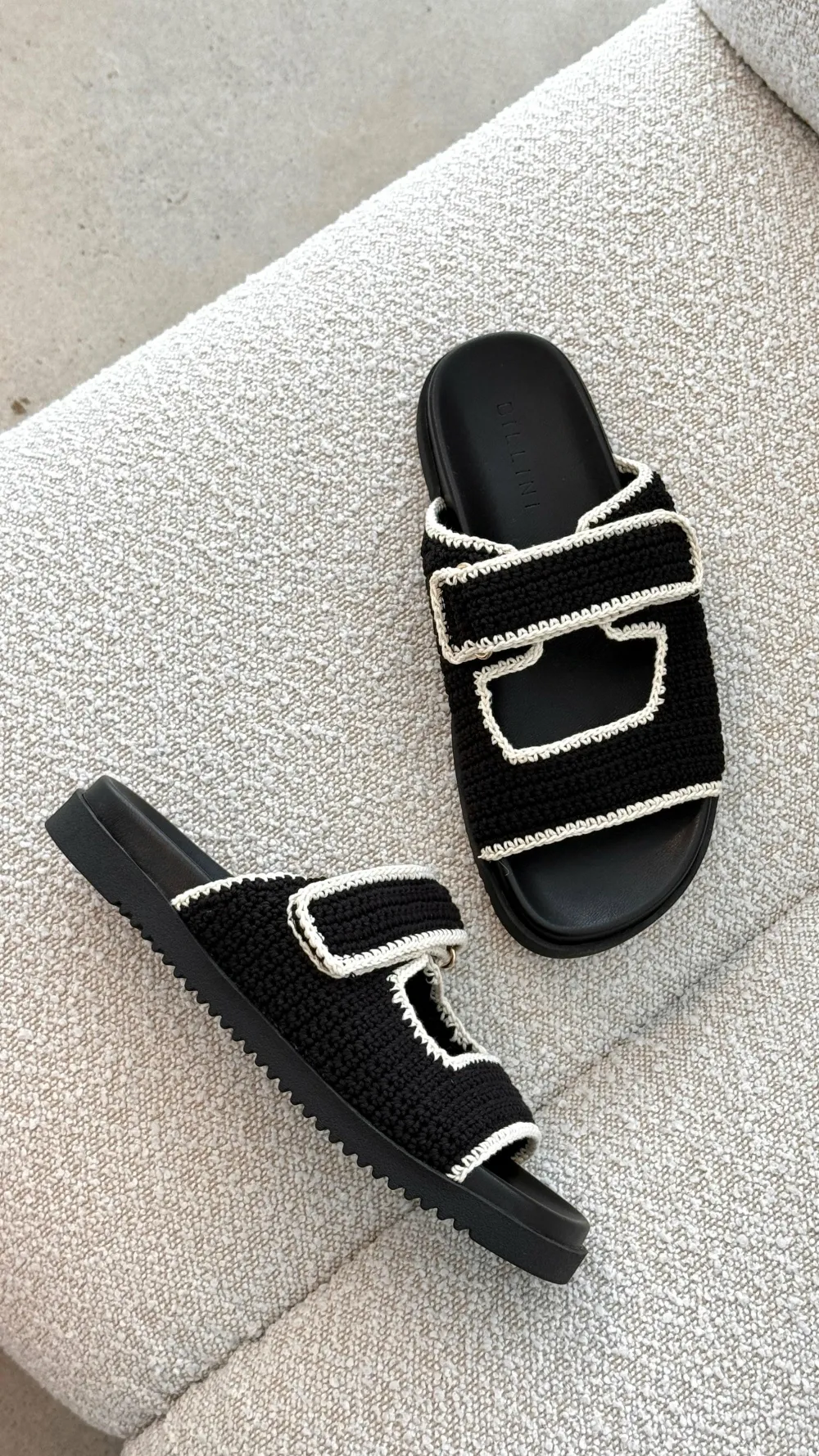 Billini Billini^Abbot Sandals - Black / White Contrast
