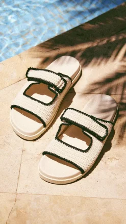 Billini Billini^Abbot Sandals - White / Black Contrast