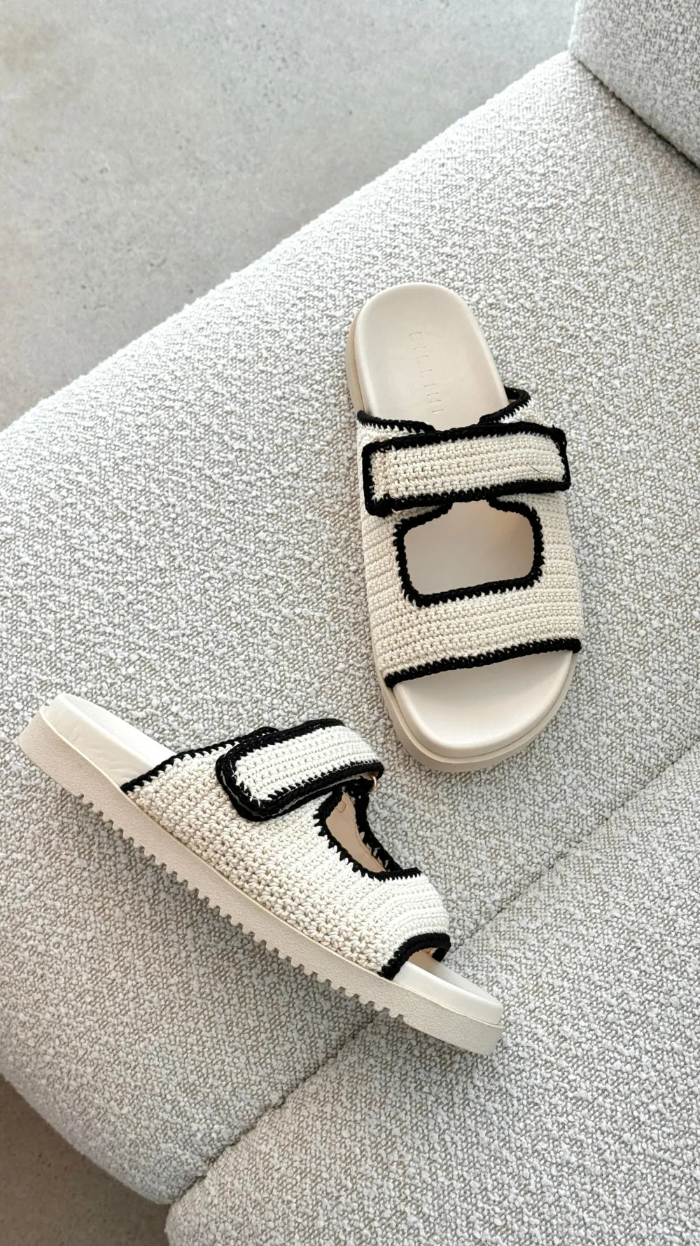 Billini Billini^Abbot Sandals - White / Black Contrast