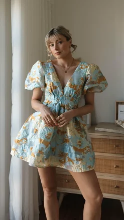 LILYWHYT Dresses|Mini^Abel Mini Dress - Blue