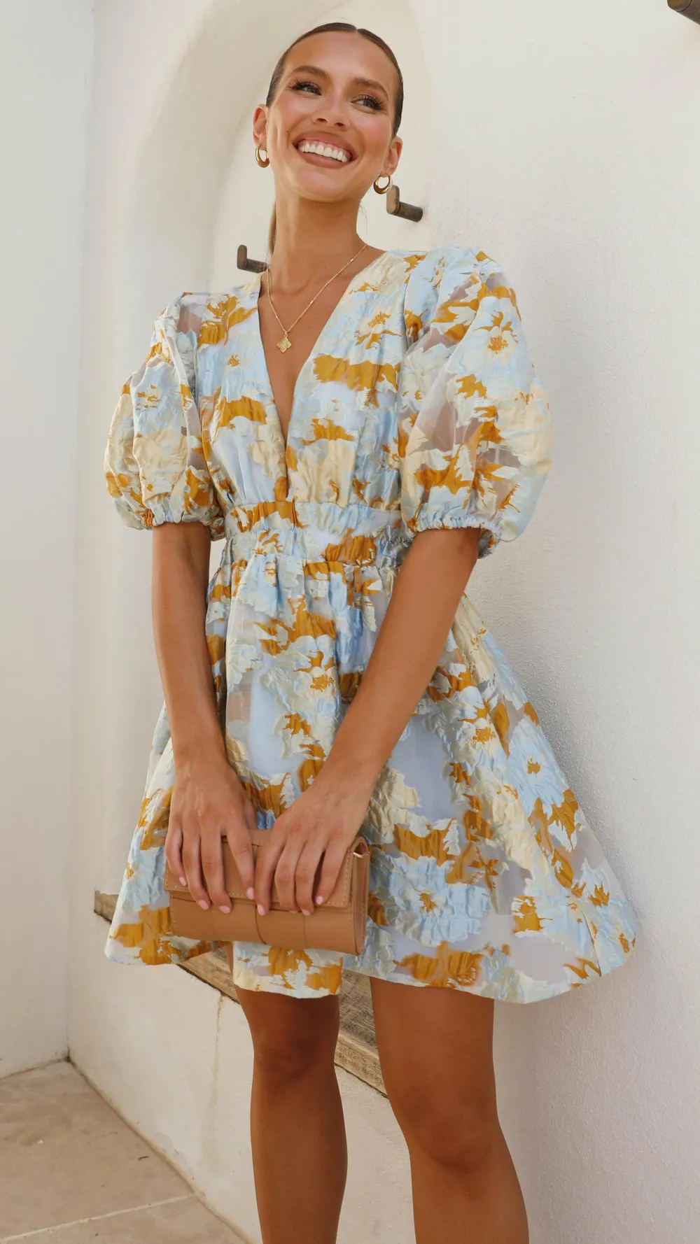 LILYWHYT Dresses|Mini^Abel Mini Dress - Blue