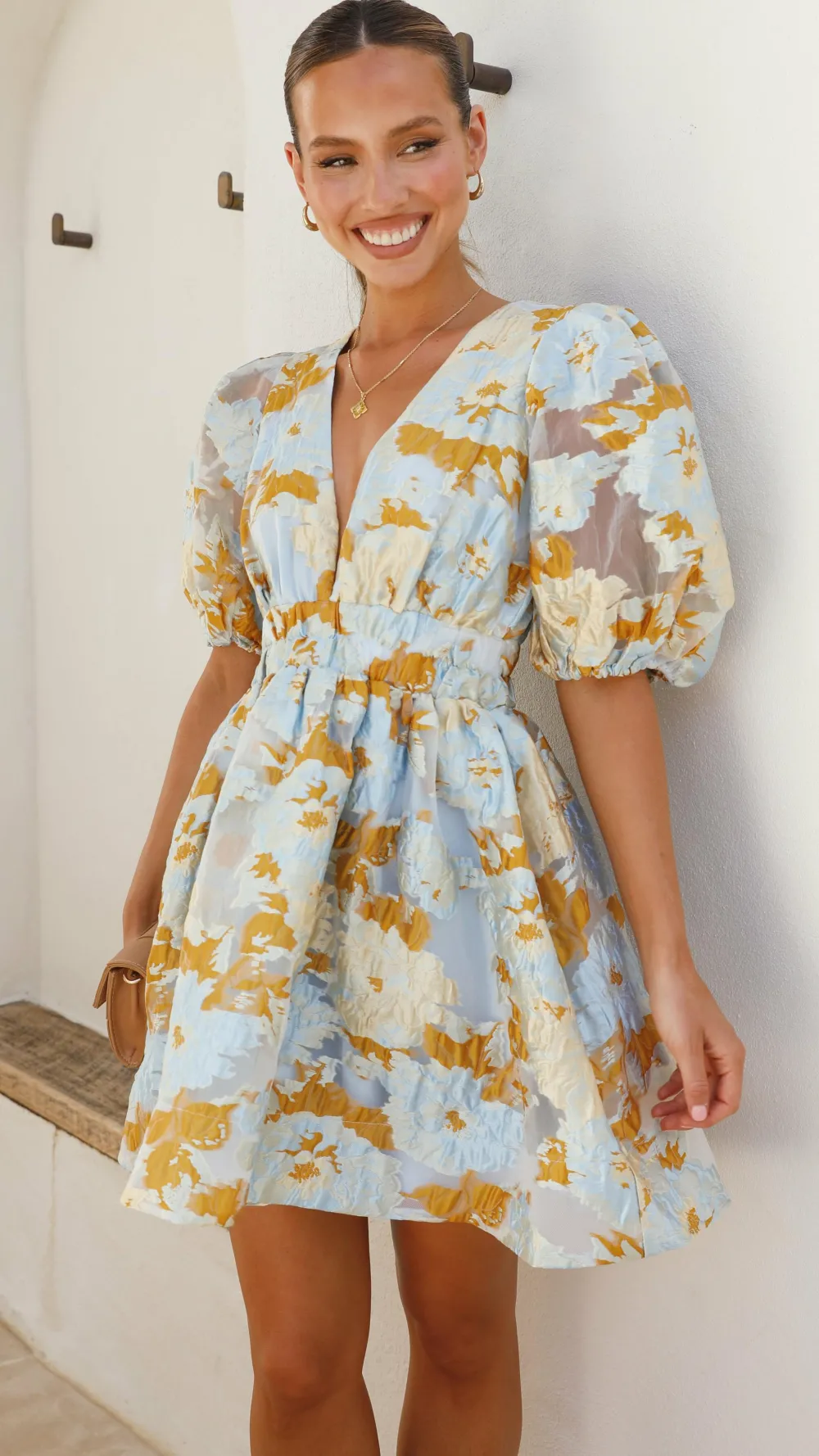 LILYWHYT Dresses|Mini^Abel Mini Dress - Blue