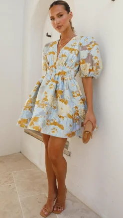 LILYWHYT Dresses|Mini^Abel Mini Dress - Blue
