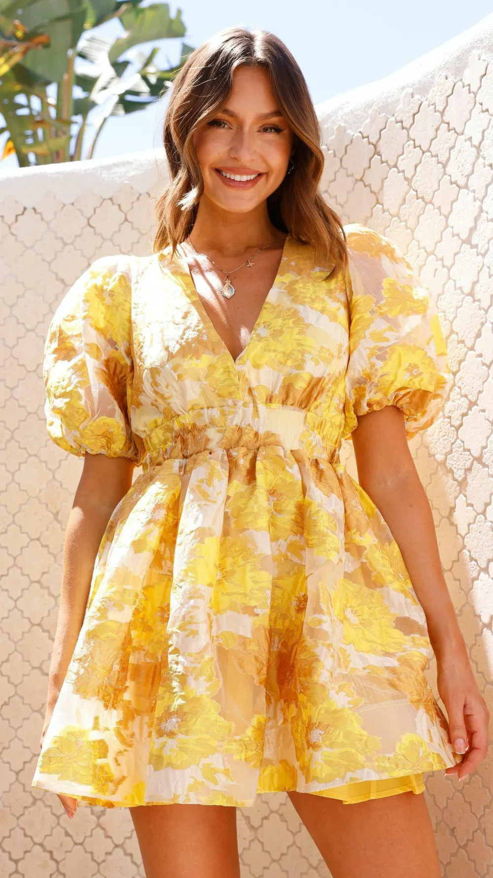 LILYWHYT Dresses|Mini^Abel Mini Dress - Yellow