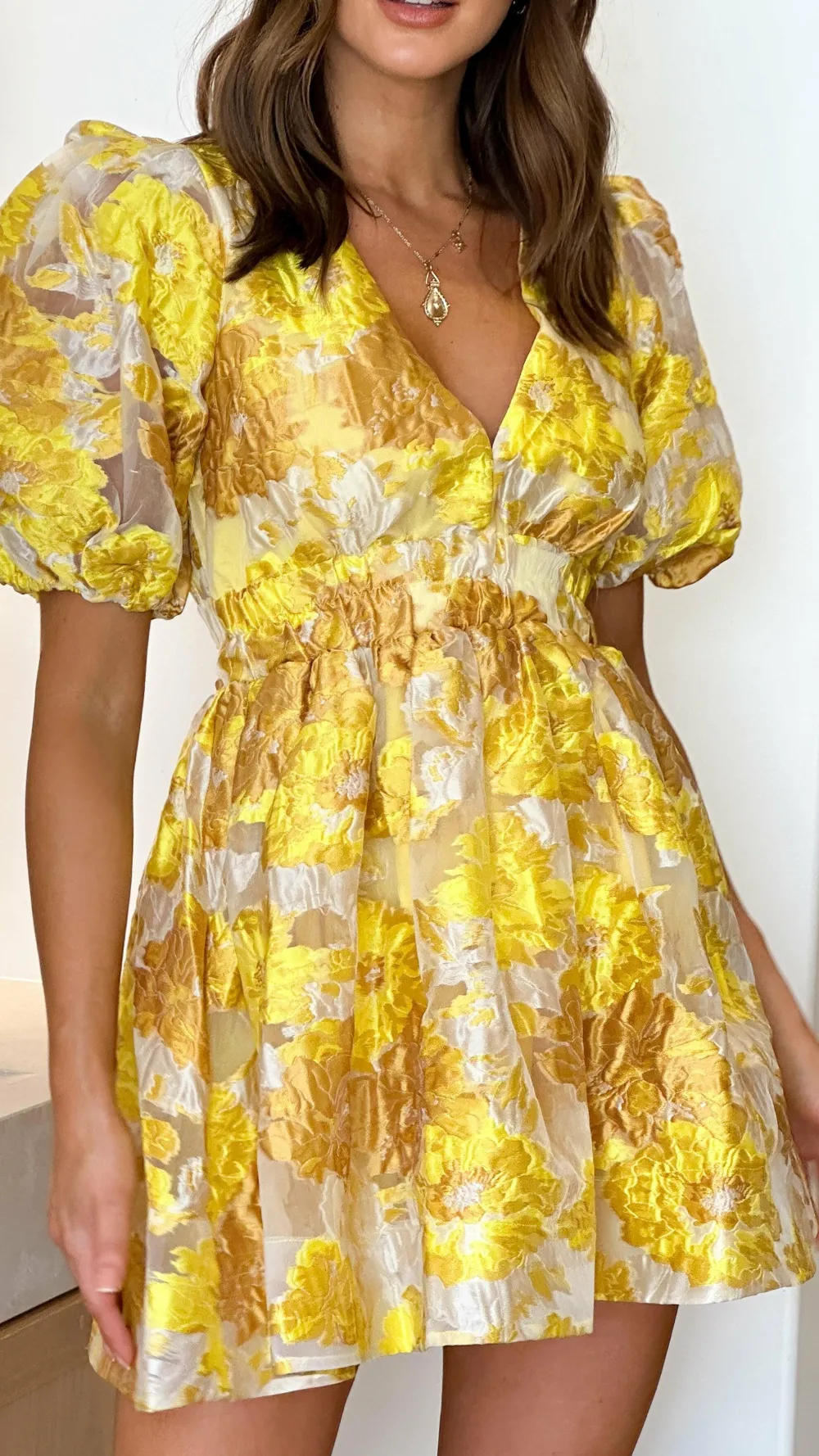 LILYWHYT Dresses|Mini^Abel Mini Dress - Yellow