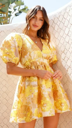 LILYWHYT Dresses|Mini^Abel Mini Dress - Yellow
