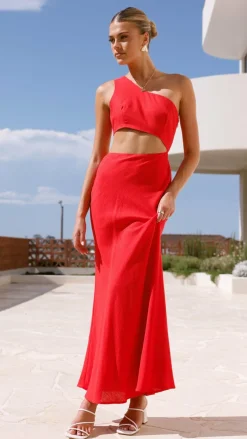 LILYWHYT Sale Dresses^Abia Maxi Dress - Red