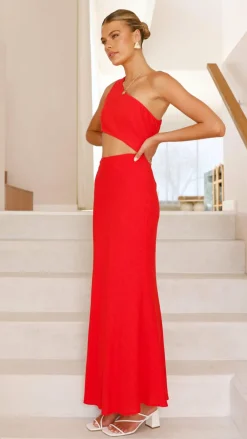 LILYWHYT Sale Dresses^Abia Maxi Dress - Red