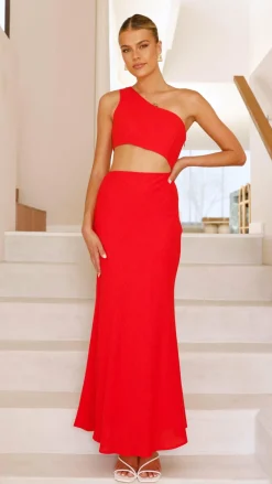 LILYWHYT Sale Dresses^Abia Maxi Dress - Red