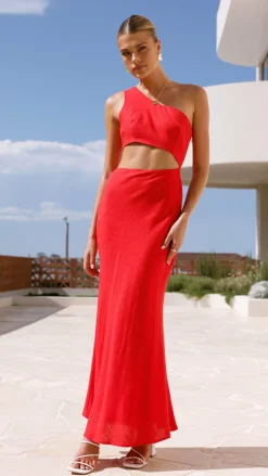 LILYWHYT Sale Dresses^Abia Maxi Dress - Red
