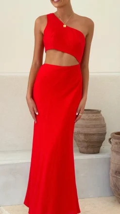 LILYWHYT Sale Dresses^Abia Maxi Dress - Red