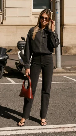 Abrand The Denim Edit|Jackets^Denim Bomber Cara - Washed Black