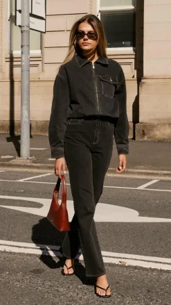 Abrand The Denim Edit|Jackets^Denim Bomber Cara - Washed Black