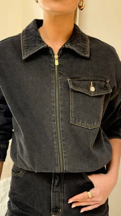 Abrand The Denim Edit|Jackets^Denim Bomber Cara - Washed Black