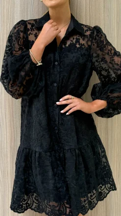 YH AND CO Dresses|Mini^Acacia Lace Mini Dress - Black