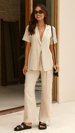 YH AND CO Sets|Tops^Adelais Shirt - Beige
