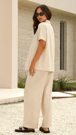 YH AND CO Sets|Tops^Adelais Shirt - Beige