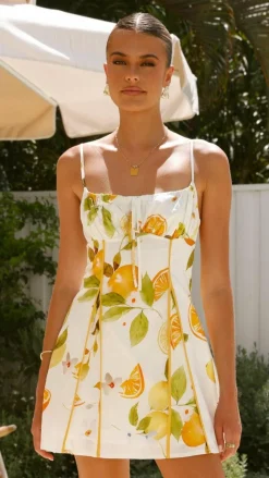 Main St Dresses|Mini^Agatha Mini Dress - Yellow Print