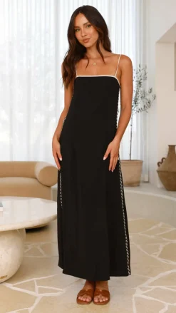 LILYWHYT Dresses|Maxi^Aisha Maxi Dress - Black