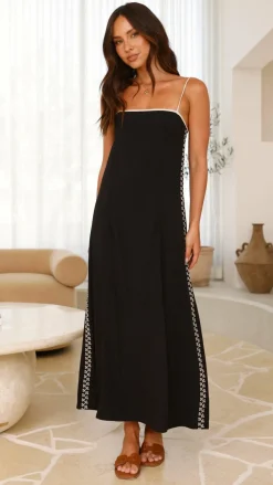 LILYWHYT Dresses|Maxi^Aisha Maxi Dress - Black