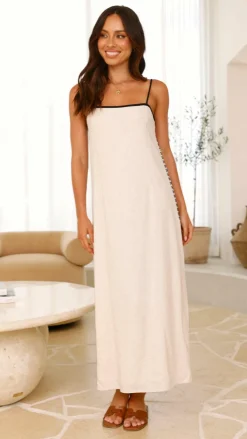 LILYWHYT Dresses|Maxi^Aisha Maxi Dress - Oat