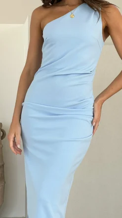 YH AND CO Dresses|Midi^Alaina Midi Dress - Baby Blue