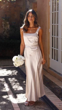 LILYWHYT Mon Cheri|Dresses^Alaria Maxi Dress - Champagne