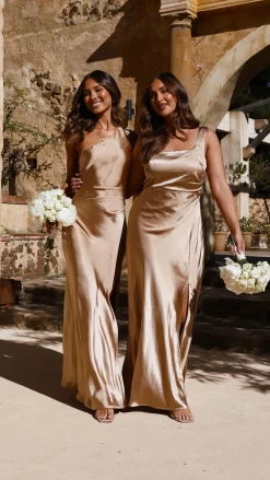LILYWHYT Sale Evening^Alaria Maxi Dress - Gold