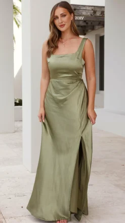 LILYWHYT Mon Cheri|Dresses^Alaria Maxi Dress - Olive