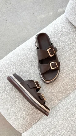 Billini Sandals & Slides|Shoes^Alder Slide - Chocolate