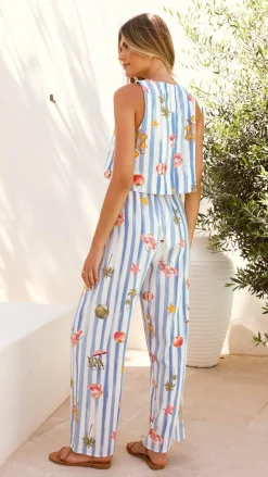 Fashion Allied Sets|Tops^Alejandro Top - Striped Sailor Print