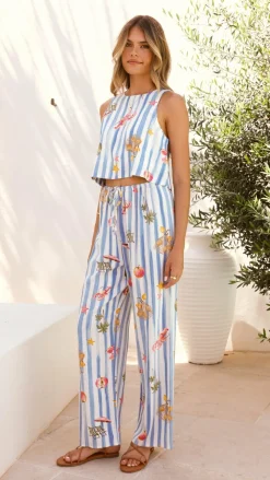 Fashion Allied Sets|Tops^Alejandro Top - Striped Sailor Print