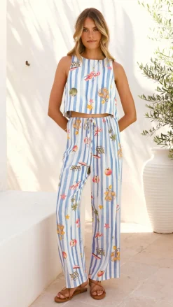 Fashion Allied Sets|Tops^Alejandro Top - Striped Sailor Print