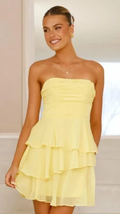 SASHA (BNE) Sale Dresses^Alessia Mini Dress - Yellow