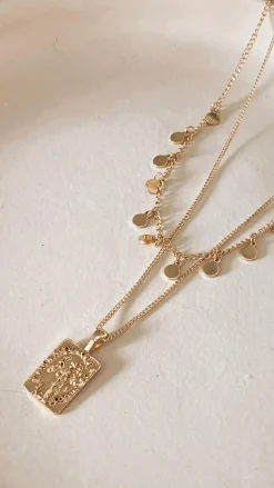 Angel Whisper Necklaces|L'Amour^Alice Pendant Necklace - Gold