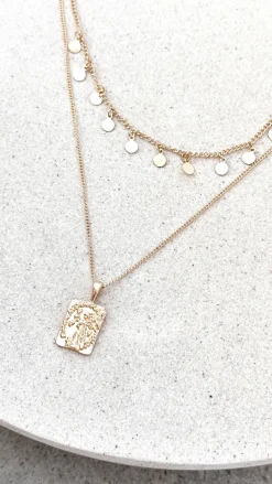 Angel Whisper Necklaces|L'Amour^Alice Pendant Necklace - Gold