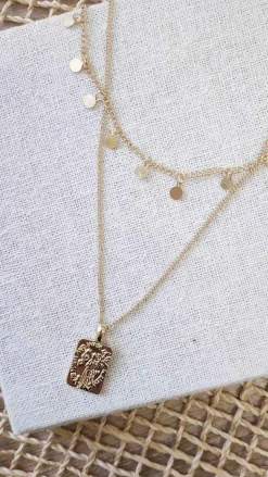 Angel Whisper Necklaces|L'Amour^Alice Pendant Necklace - Gold