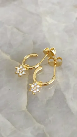 Your Accessory Shop Earrings^Alice Star Sleepers - Gold