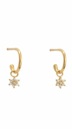 Your Accessory Shop Earrings^Alice Star Sleepers - Gold