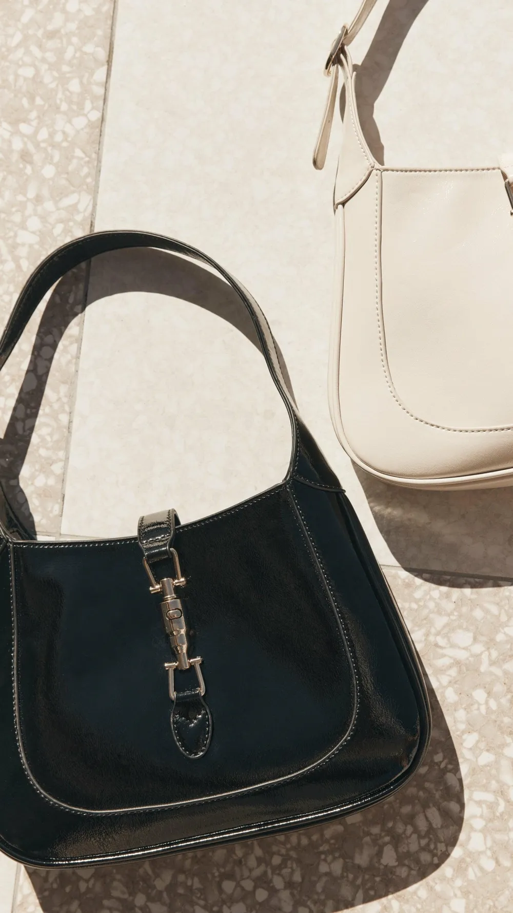 Billini Bags|Billini^Alix Shoulder Bag - Black Crinkle Patent