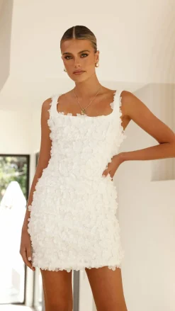 LILYWHYT Hen'S Collection|Dresses^Allegra Mini Dress - White Floral