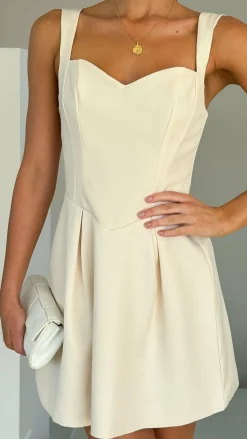 LILYWHYT Sale Dresses^Ally Mini Dress - Cream