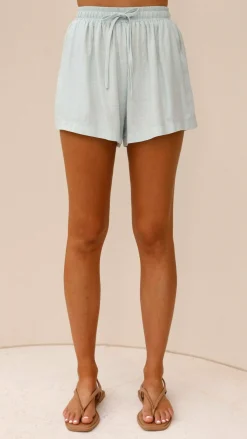 YH AND CO Sets|Bottoms^Alma Shorts - Sky Blue