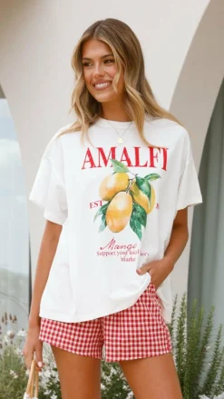 By Frankie Sets|Bottoms^Amalfi Top and Shorts Set - Gingham Mango