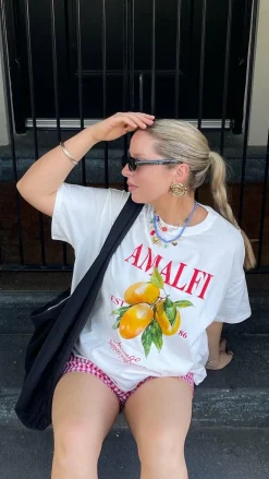 By Frankie Sets|Bottoms^Amalfi Top and Shorts Set - Gingham Mango
