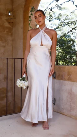 LILYWHYT Mon Cheri|Dresses^Amalia Maxi Dress - Champagne