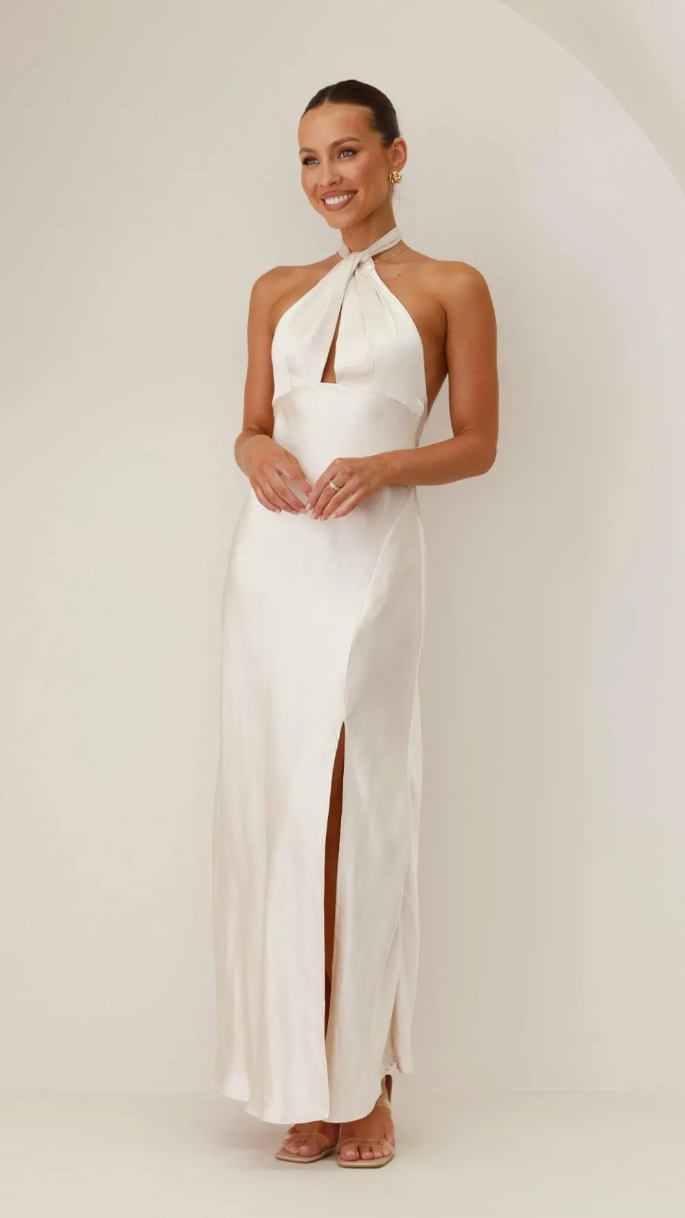 LILYWHYT Mon Cheri|Dresses^Amalia Maxi Dress - Champagne