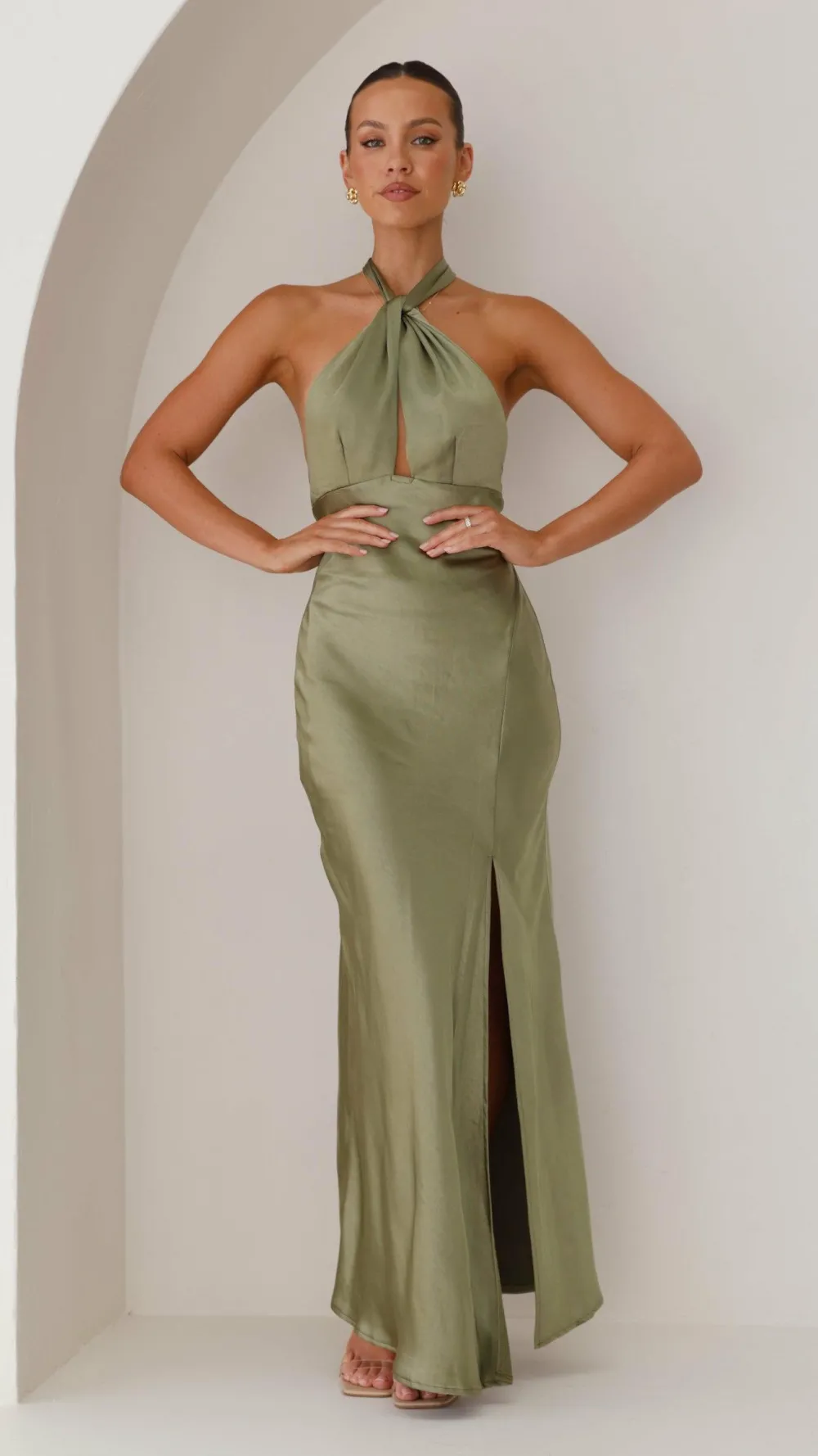 LILYWHYT Mon Cheri|Dresses^Amalia Maxi Dress - Olive