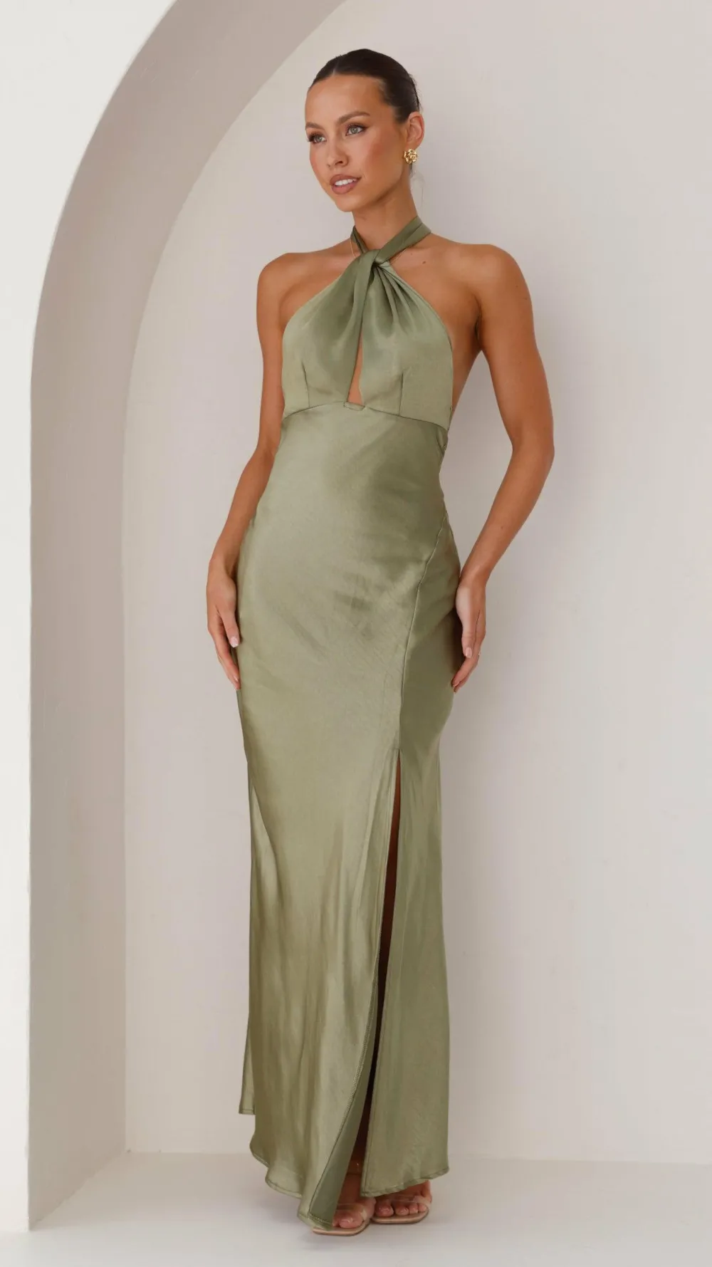 LILYWHYT Mon Cheri|Dresses^Amalia Maxi Dress - Olive