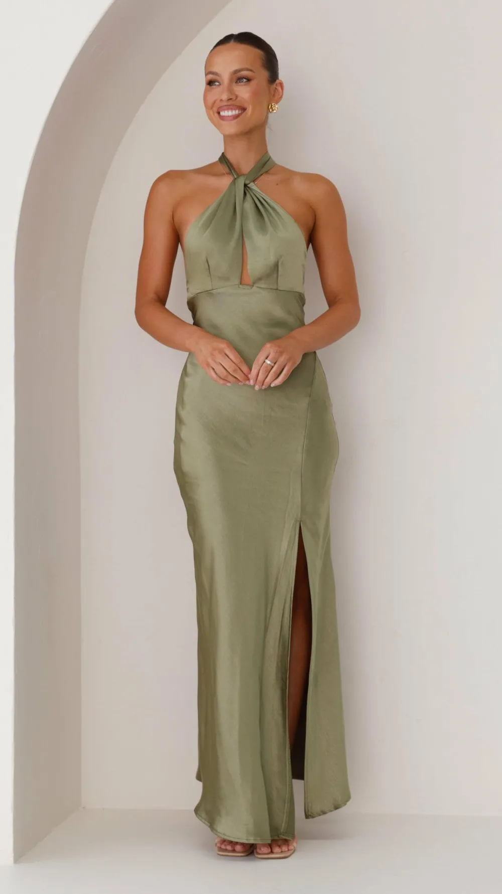 LILYWHYT Mon Cheri|Dresses^Amalia Maxi Dress - Olive